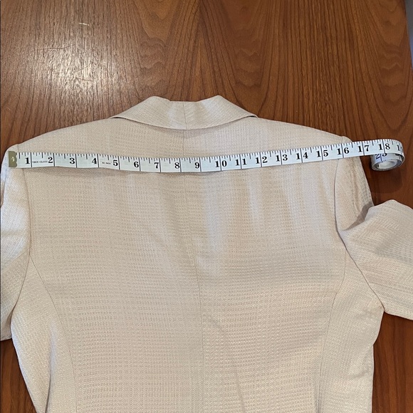NWT Saville Suit Skirt & Blazer Classic Business Style Beige/Cream 6P Vintage - Picture 5 of 16